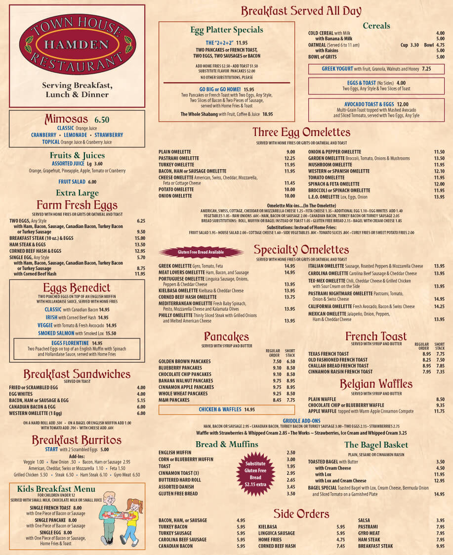 Breakfast Town House Hamden Restaurant