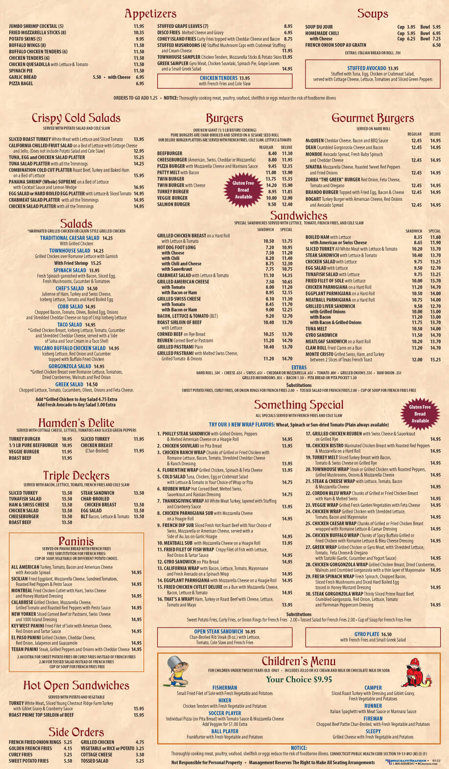 Lunch Town House Hamden Restaurant